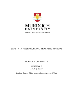 safety in research manual