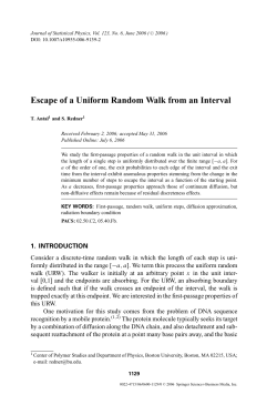 Escape of a Uniform Random Walk from an Interval