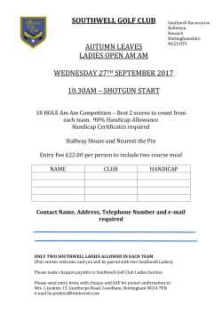 2017 Autumn Leaves Entry Form