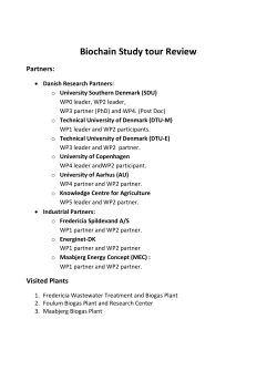 Fredericia Wastewater Treatment and Biogas Plant