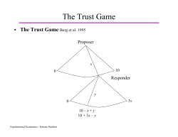 The Trust Game - Ernesto Reuben