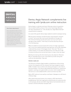 Dentsu Aegis Network lynda.com case study