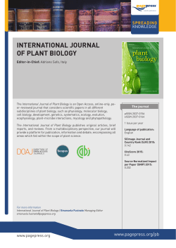 international journal of plant biology