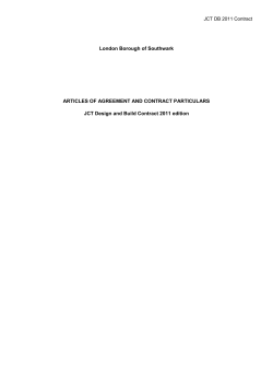 JCT DB 2011 - ProContract