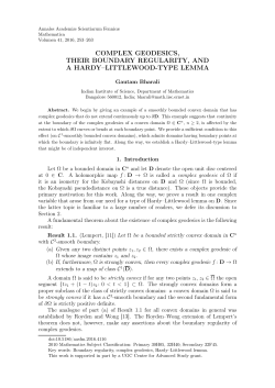 complex geodesics, their boundary regularity, and a hardy