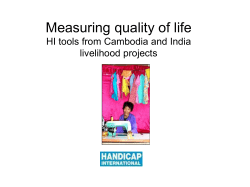 Measuring quality of life