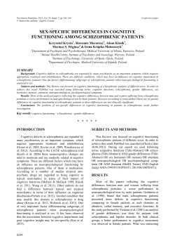 sex-specific differences in cognitive functioning among