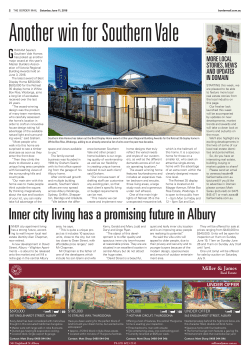 Inner city living has a promising future in Albury