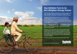 Our Children Turn to Us for a Brighter Energy Future
