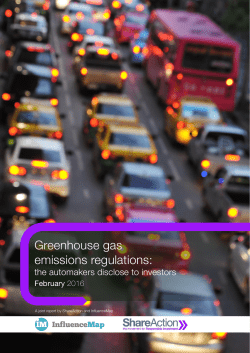 Greenhouse gas emissions regulations