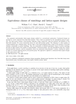 Equivalence classes of matchings and lattice
