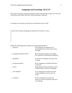 11/5/15: Language and Learning Worksheet