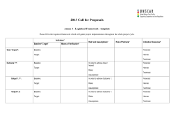 Logistical Framework