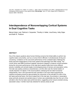 Interdependence of Nonoverlapping Cortical Systems in Dual