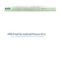 ANR Email for Android Phones (4.1)