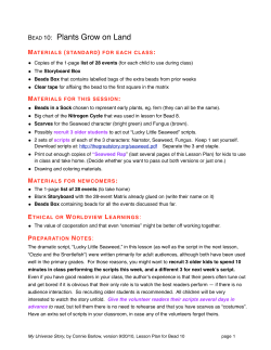 BEAD 10: Plants Grow on Land