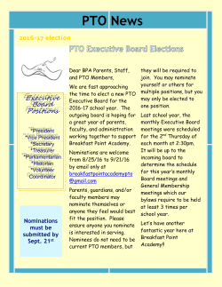 PTO Executive Board Elections