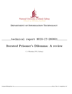 Iterated Prisoner`s Dilemma
