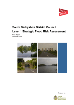 South Derbyshire District Council Level 1 Strategic Flood Risk