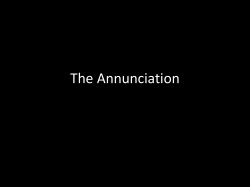 The annunciation