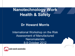 Nanotechnology work health and