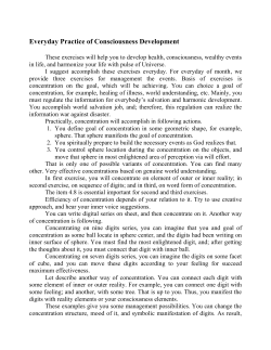Everyday Practice of Consciousness Development