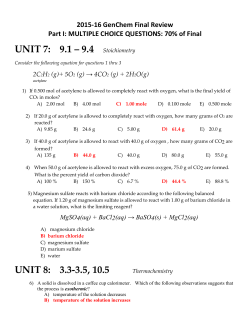 2015-16 GenChem Final Review Part I