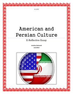American and Persian Culture