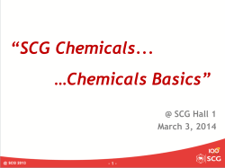 SCG Chemicals... &hellip;Chemicals Basics