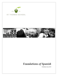 Foundations of SpanishPublished