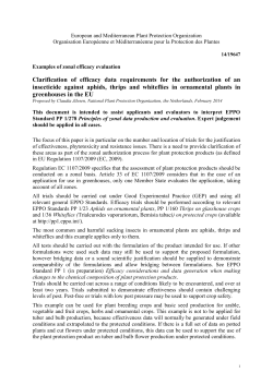 Aphids, thrips and whiteflies