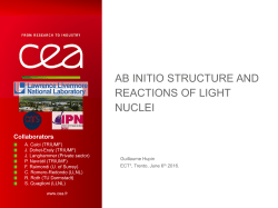 First Steps Towards an Ab Initio Description of Light-ion