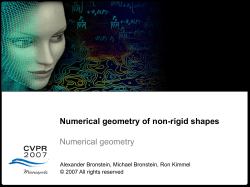 Numerical geometry