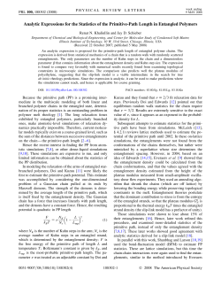 Analytic Expressions for the Statistics of the Primitive