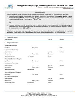 Form - SB-10 Energy Efficiency exceeding MNECB and ASHRAE