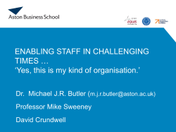 The Entrepreneurial Professional – The Case of