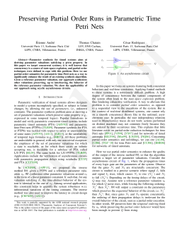 Preserving Partial Order Runs in Parametric Time Petri Nets