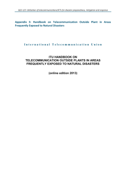 Appendix 3: Handbook on Telecommunication Outside Plant in