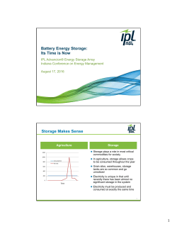 Battery Energy Storage - Indiana Chamber of Commerce