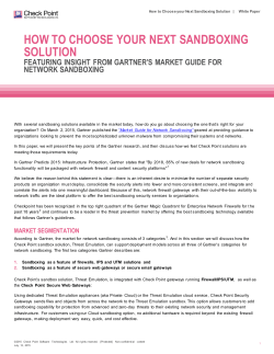 How to Choose your Next Sandboxing Solution