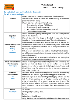 Class 5 Spring 2 2016 - Outstanding Ofsted Valley School Bramhall