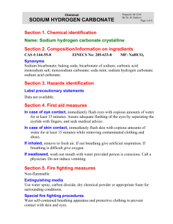 sodium hydrogen carbonate