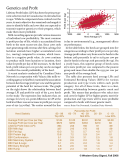 Genetics and Profit