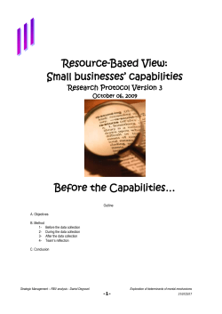 RBV Research Protocol