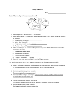Ecology Test Review Name___________________________ Use
