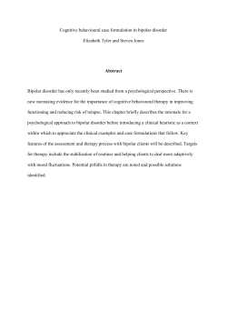 An instability heuristic for understanding bipolar disorder