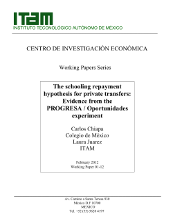 The schooling repayment hypothesis for private transfers