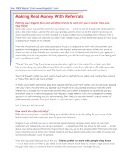 Making Real Money With Referrals