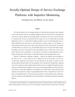 Socially-Optimal Design of Service Exchange