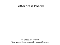4- Letterpress poetry - Mercer Island School District